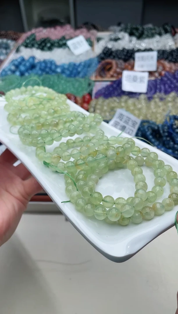 【闪购商品】水晶手链银S925镶嵌绿葡萄631
