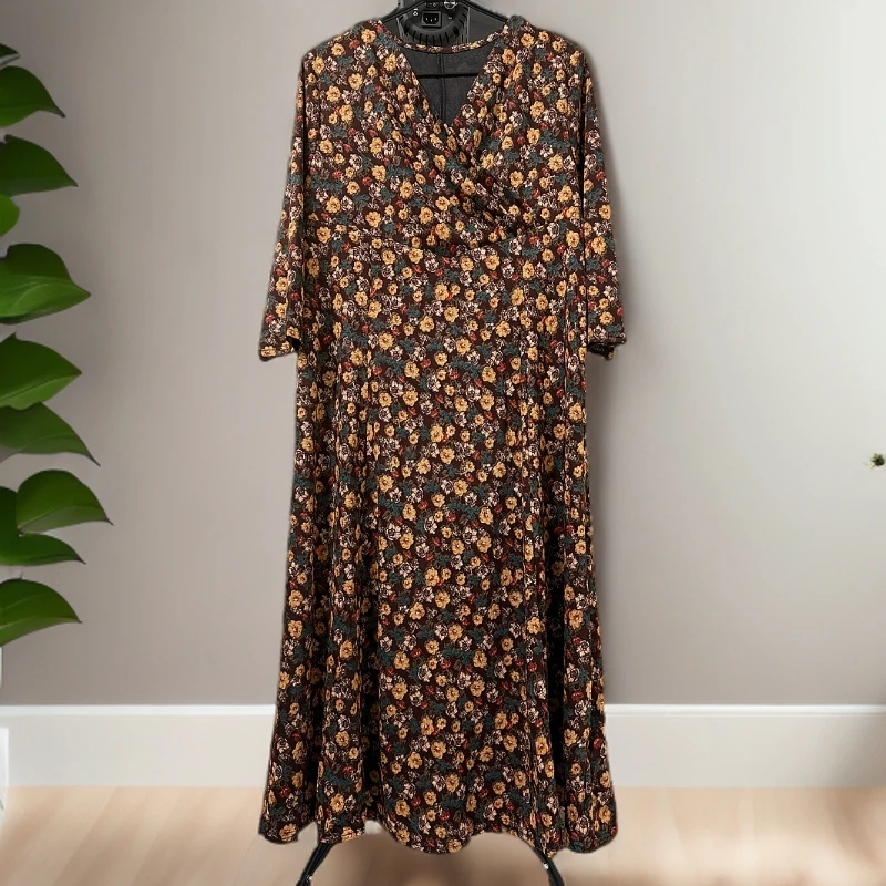 【美尔新疆包邮】大码小碎花田园风连衣裙