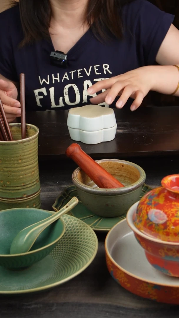 碗微瑕景德镇手工高温餐具
