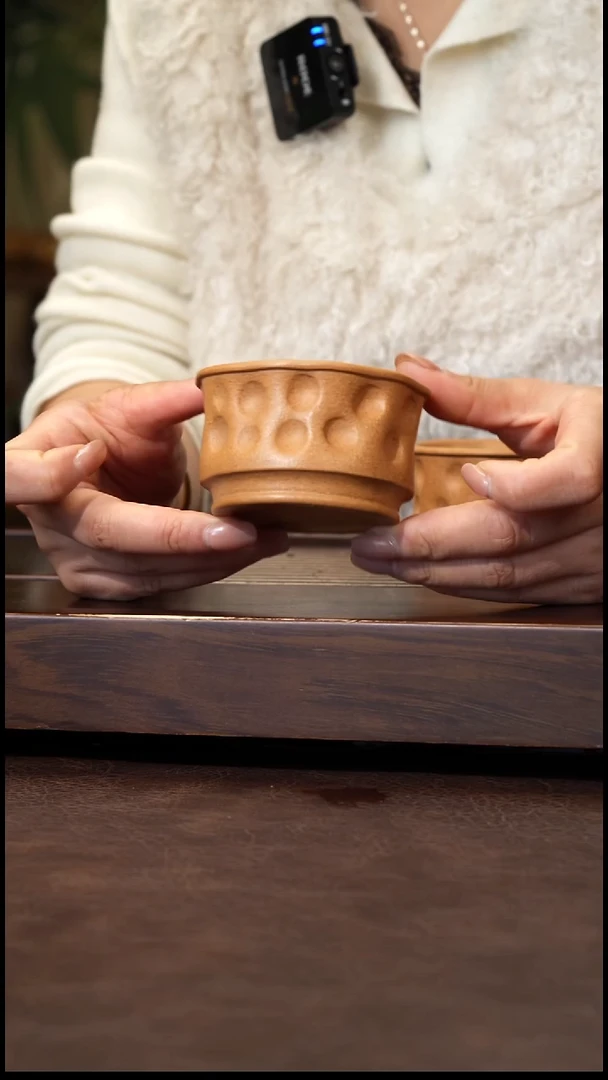 茶壶紫砂红降坡全手手捏杯