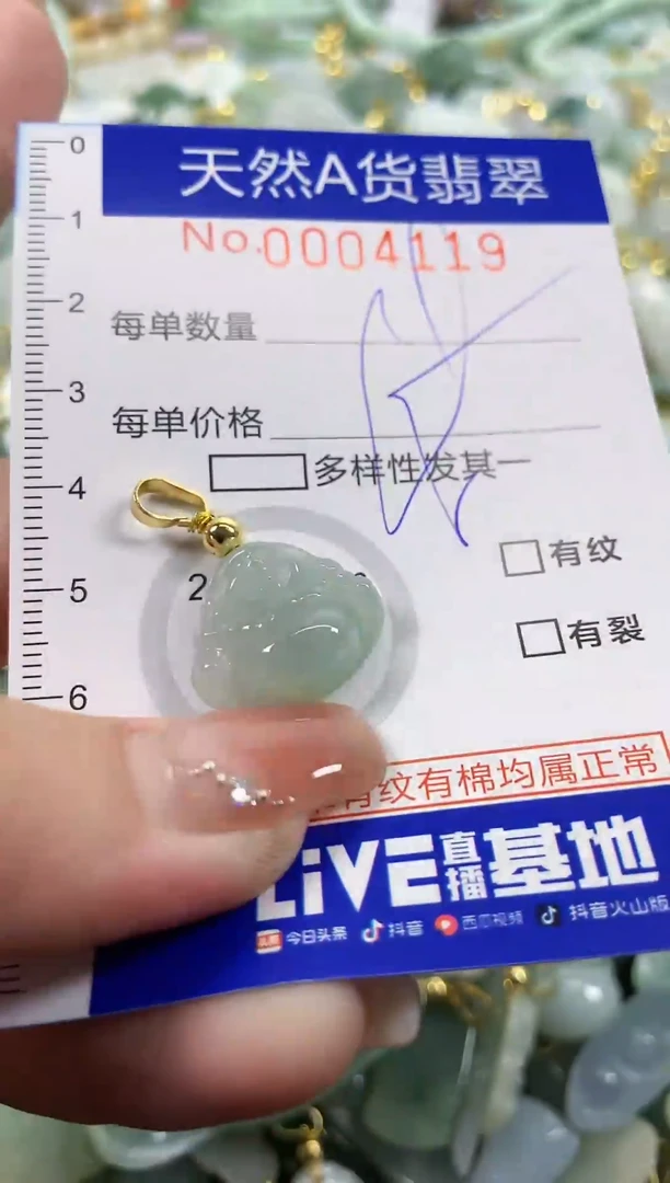 颈饰未镶嵌翡翠天然A货翡翠