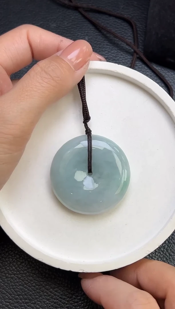 翡翠未镶嵌颈饰K413-916 大平安扣