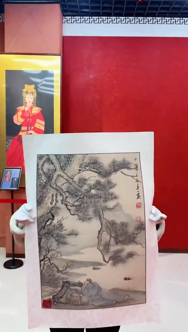 【闪购商品】国画道一老师亲笔绘画作品D55