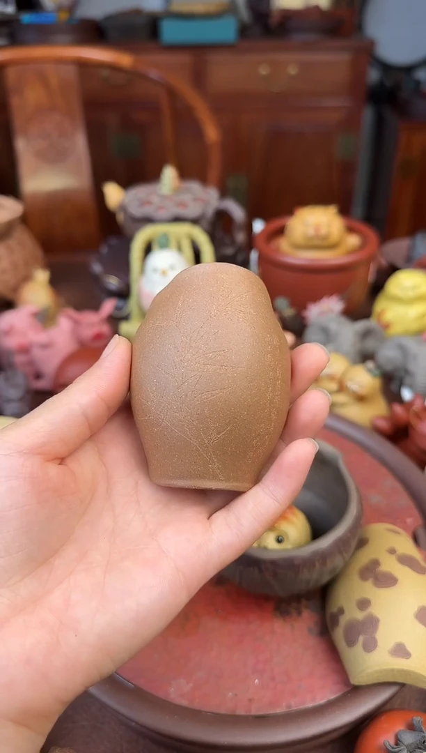 紫砂茶宠段泥竹茶则