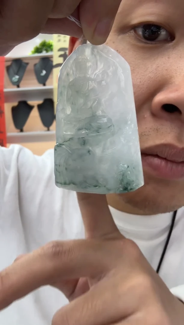 【闪购商品】翡翠颈饰未镶嵌天然翡翠A货孤品一件