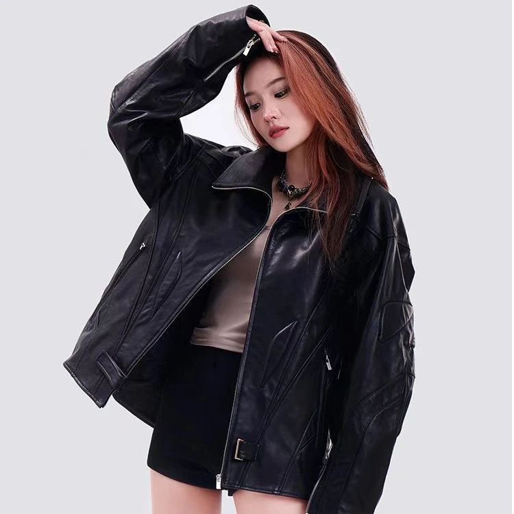 男士真皮皮衣秋冬新款2024巴家时尚百搭