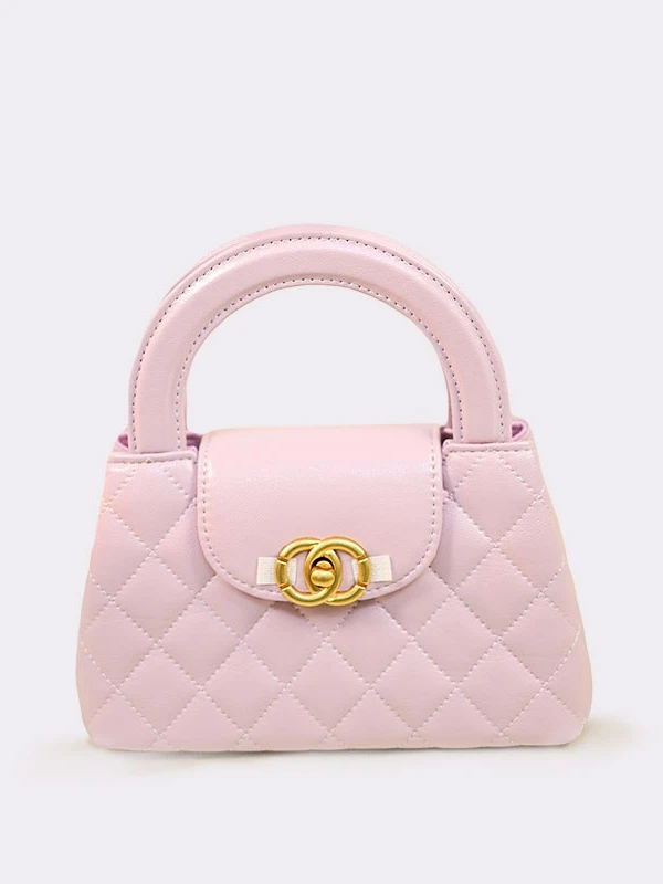 【草莓专属】 耐磨单根法式锁扣轻奢风斜挎包格纹小方包时尚小香风