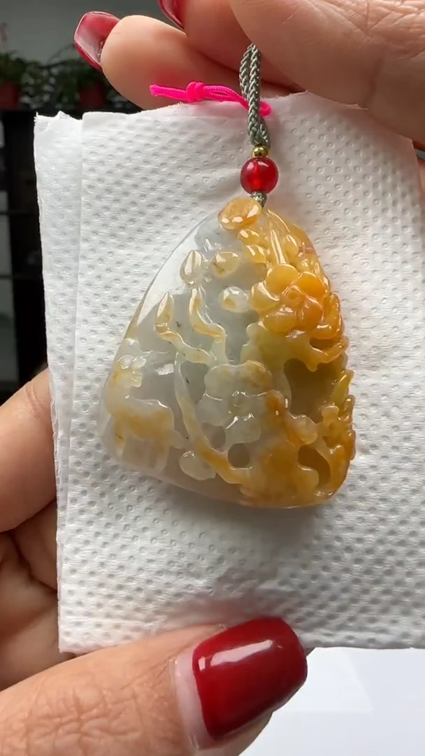 【闪购商品】翡翠颈饰未镶嵌天然翡翠A货吊坠