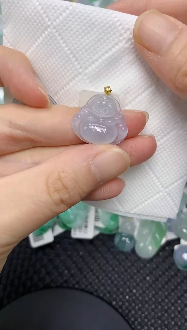 翡翠18K金镶嵌颈饰1111111