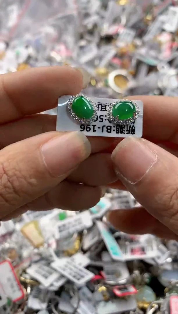 银S925镶嵌戒指翡翠888----5