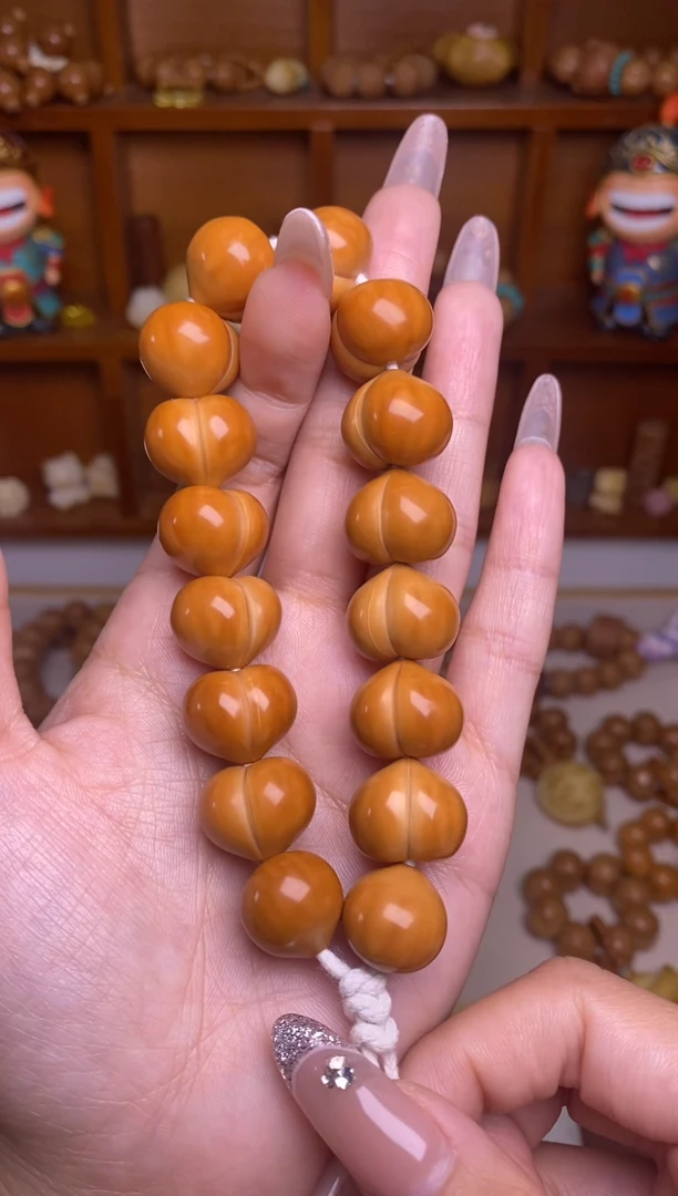 把件猴头核桃16➕超大尺寸玻璃底高定款柯基屁桃手持