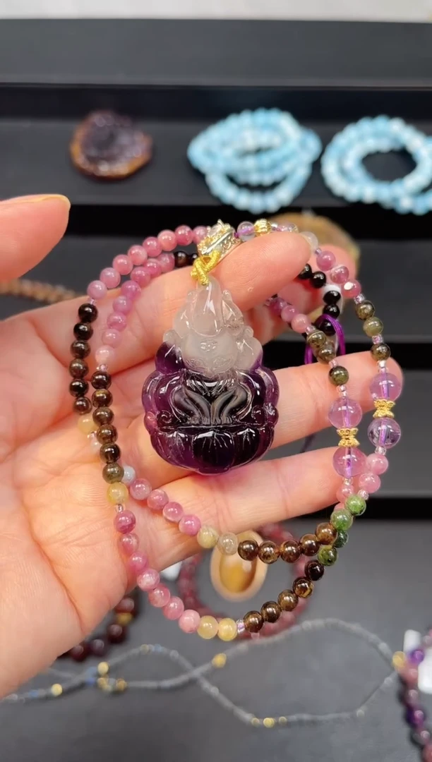 未镶嵌颈饰水晶【百晶灵儿】定制款
