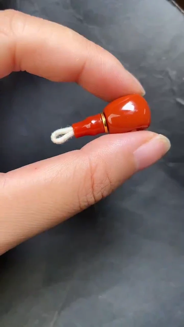 未镶嵌22南红玛瑙三通