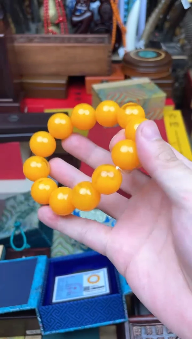 未镶嵌琥珀手串---------------蜜蜡2.0