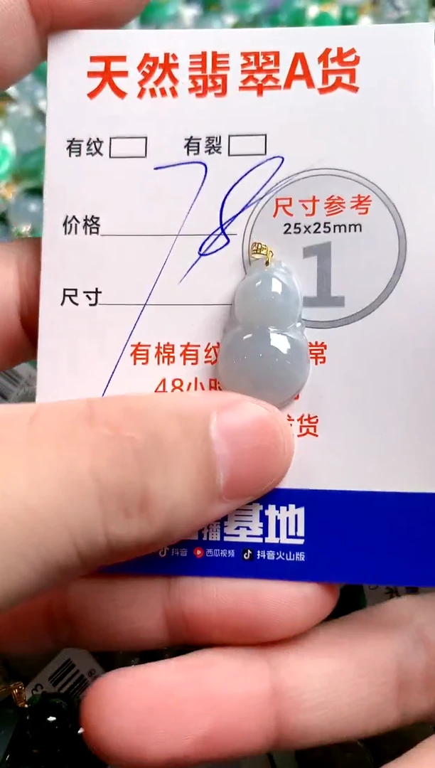 翡翠18K金镶嵌颈饰14003244