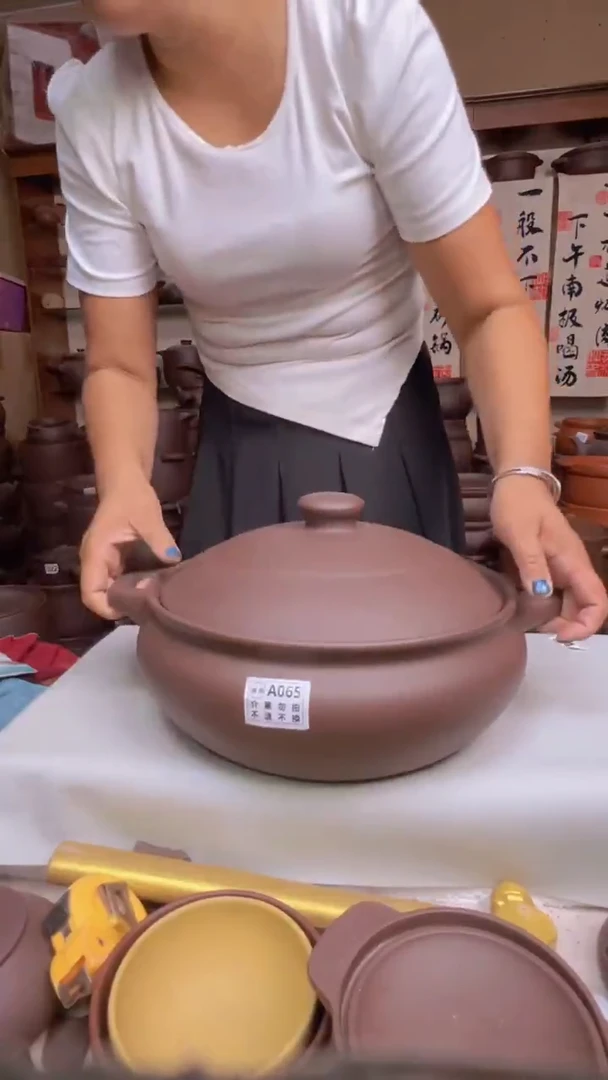 宜兴紫砂微瑕5升大火锅A065