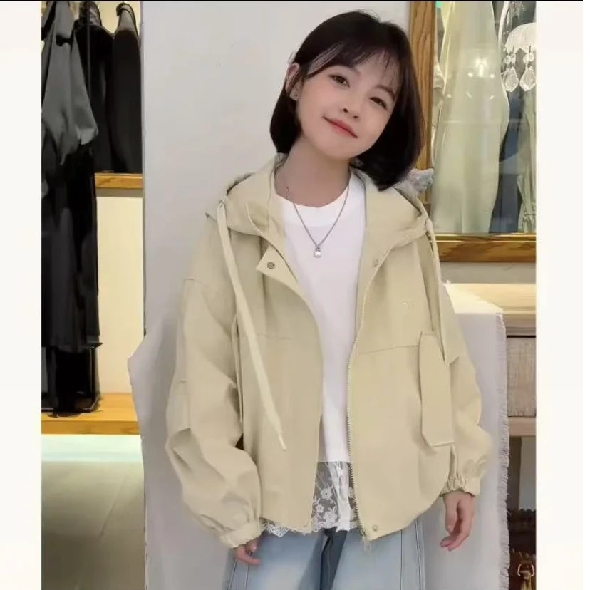 舒适百搭~25新款韩版洋气高级感中大童上衣6892