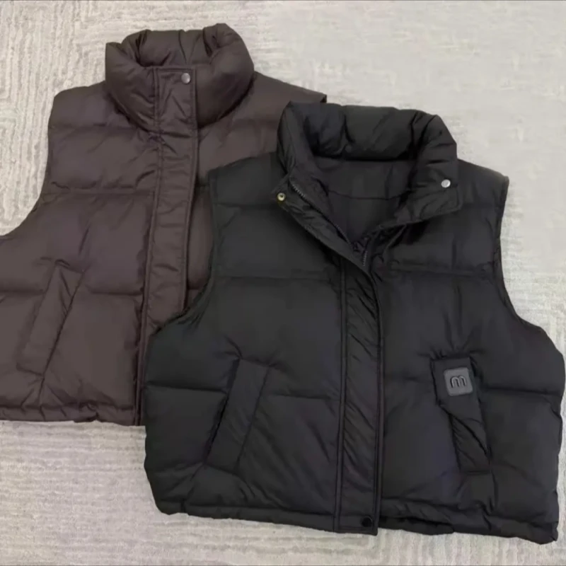 【老板娘专属】2025冬季厚款拉链立领马甲保暖加厚百搭款#5819