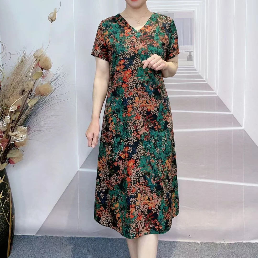 【撤柜断码甩】M465女装连衣裙气质时尚夏季休闲百搭中长款裙子