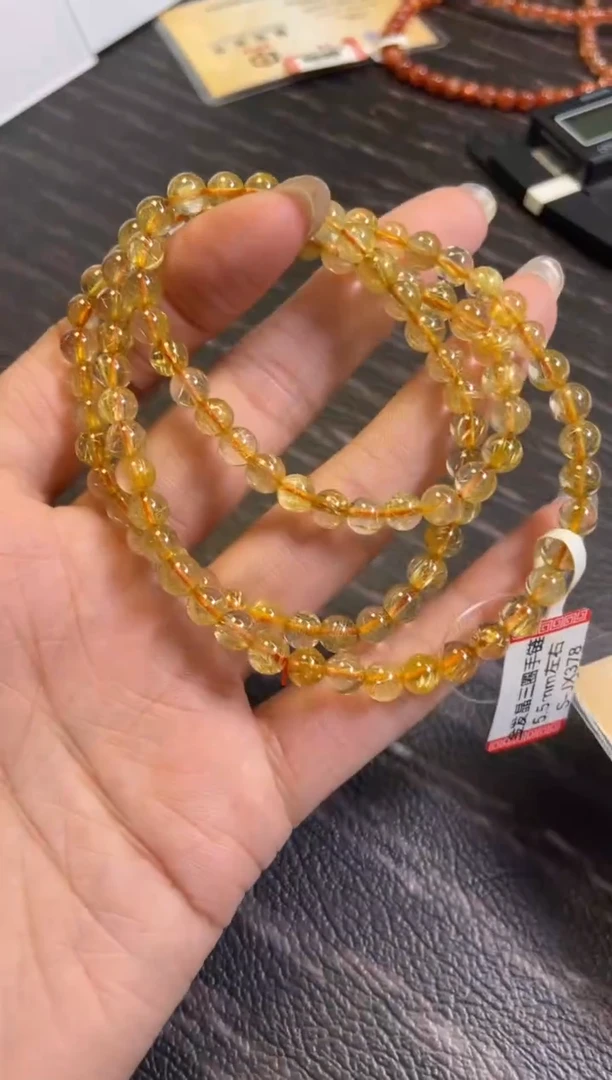 水晶手链未镶嵌5.5/x-885【钛晶三圈