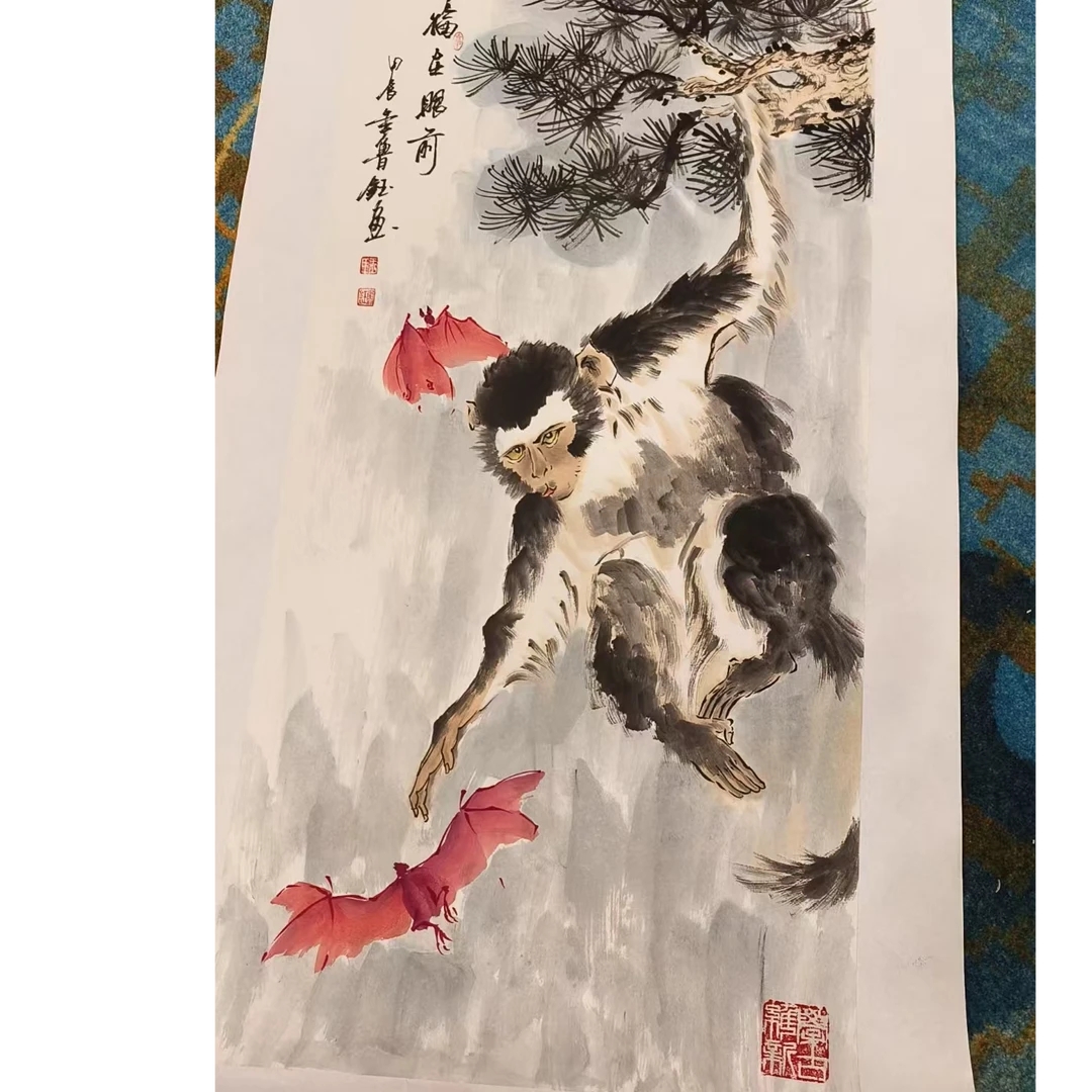 橱窗展示/传奇美术/原名王奉超笔名鲁钰/宣纸国画/带证书
