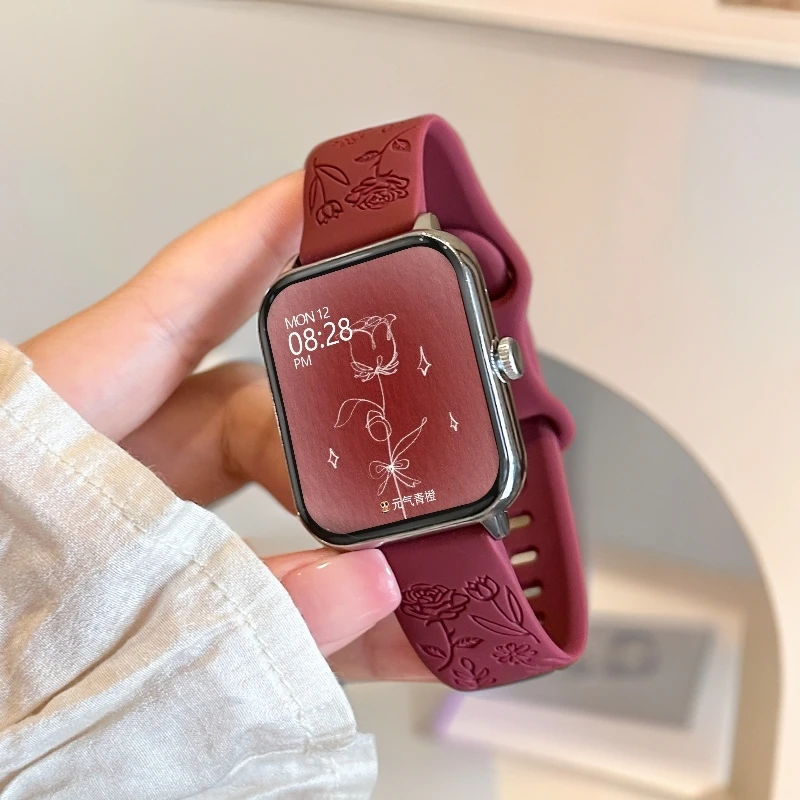 智能手表2025新款简约时尚女生多功能接打通话玫瑰百搭运动手环