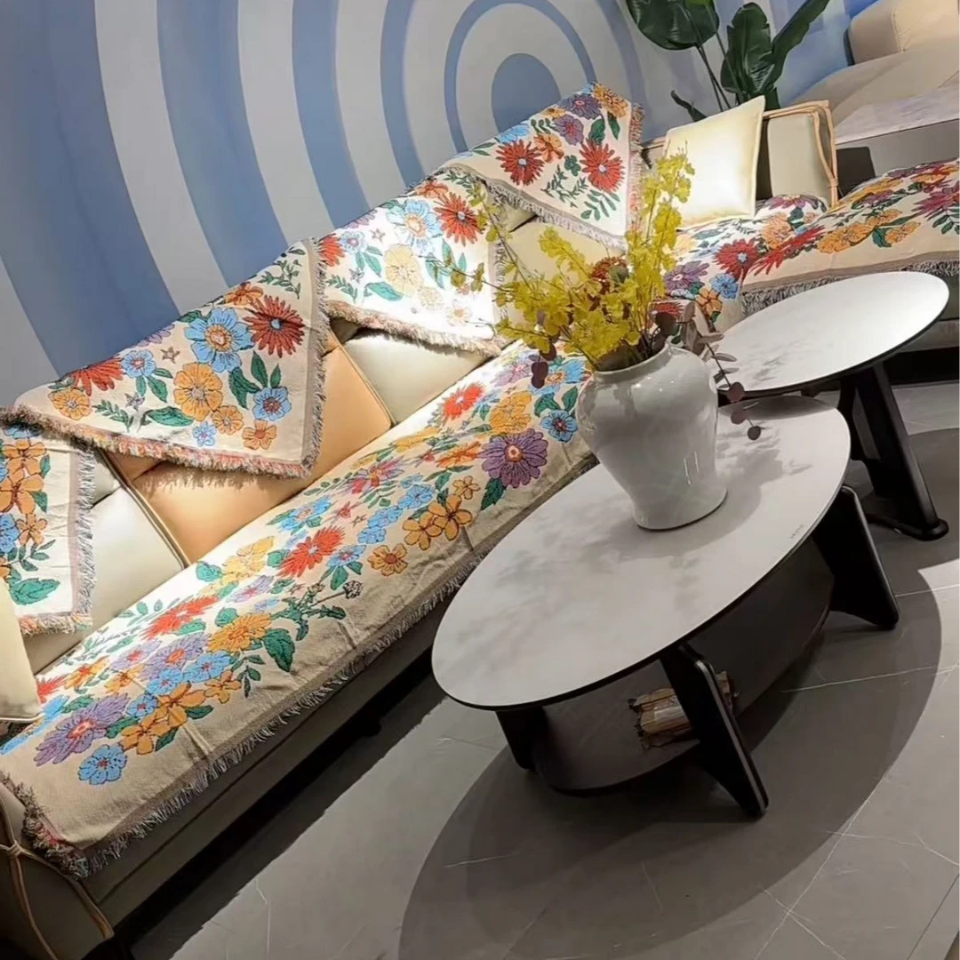 【三人】国色天香90*240防滑加密升级款沙发巾