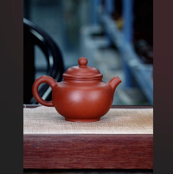 宜兴原矿紫砂红泥手工制作茶具茶壶掇只