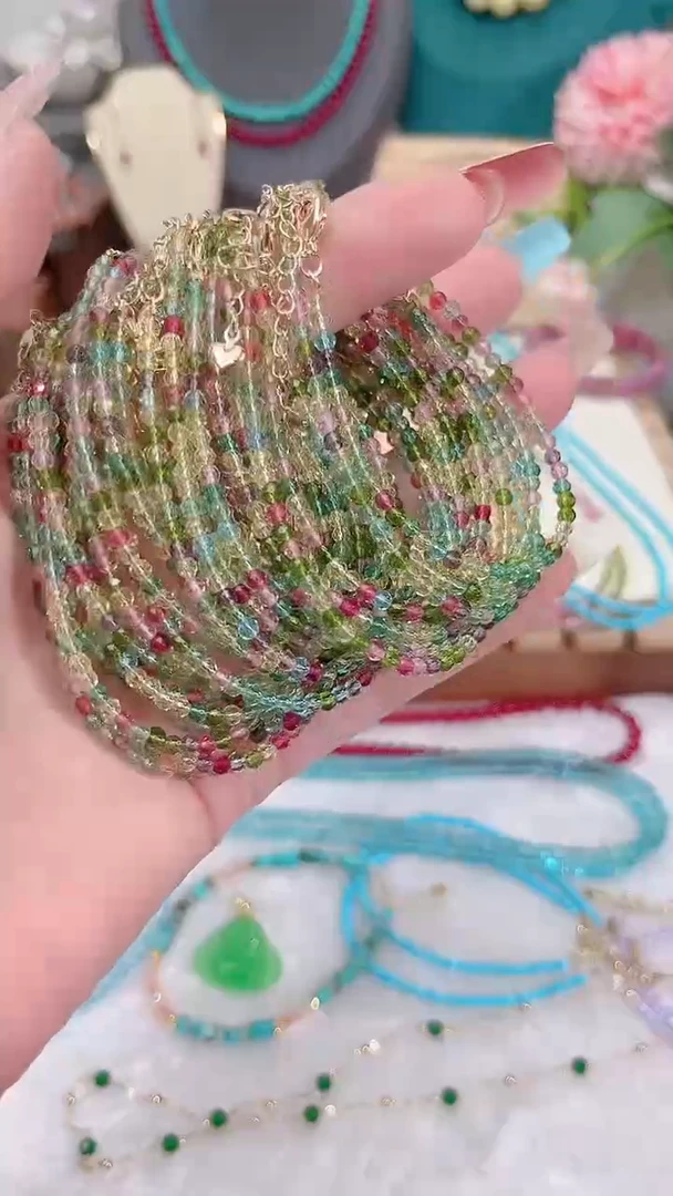 手链银S925镶嵌尖晶石彩9.9