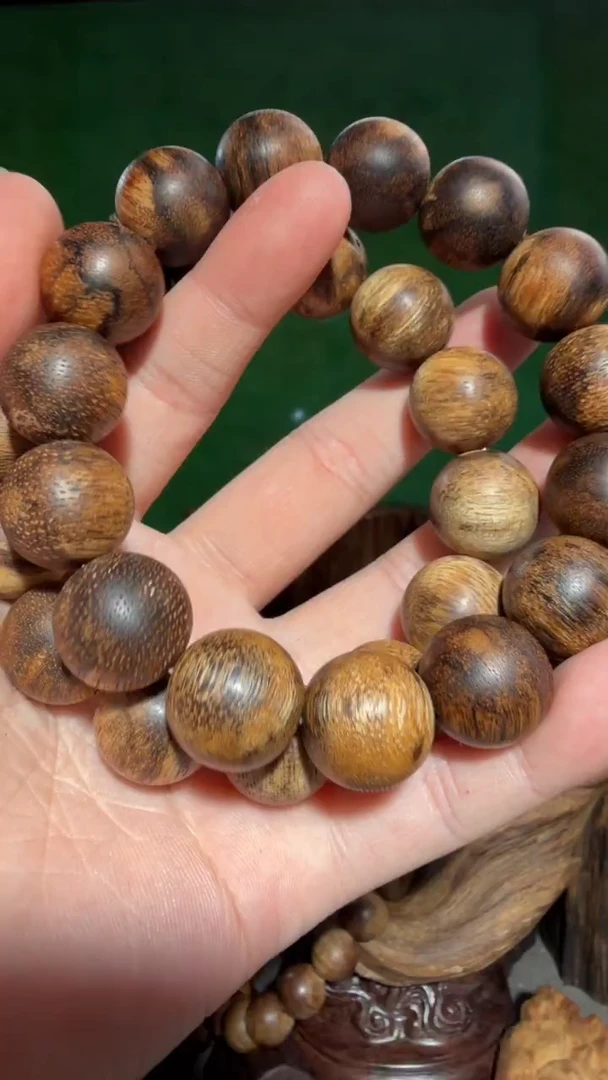 沉香手串海南虎斑多样性发一