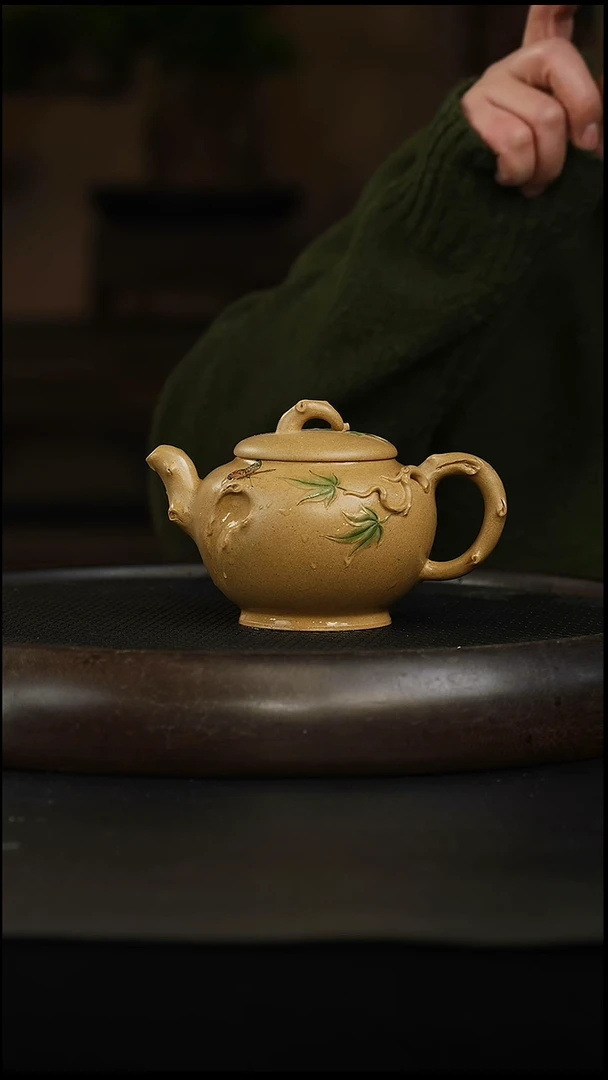 茶壶紫砂段泥 花器
