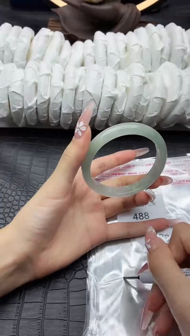 未镶嵌手链翡翠一物一图翡翠488