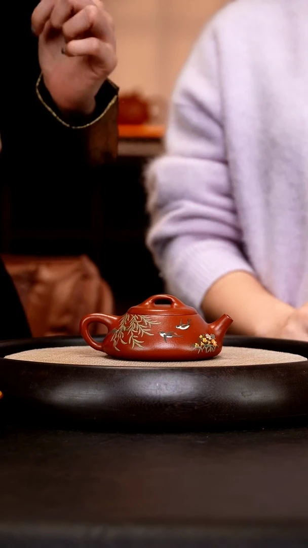 茶壶紫砂HH122 纳瓢     孟臣朱泥   150cc