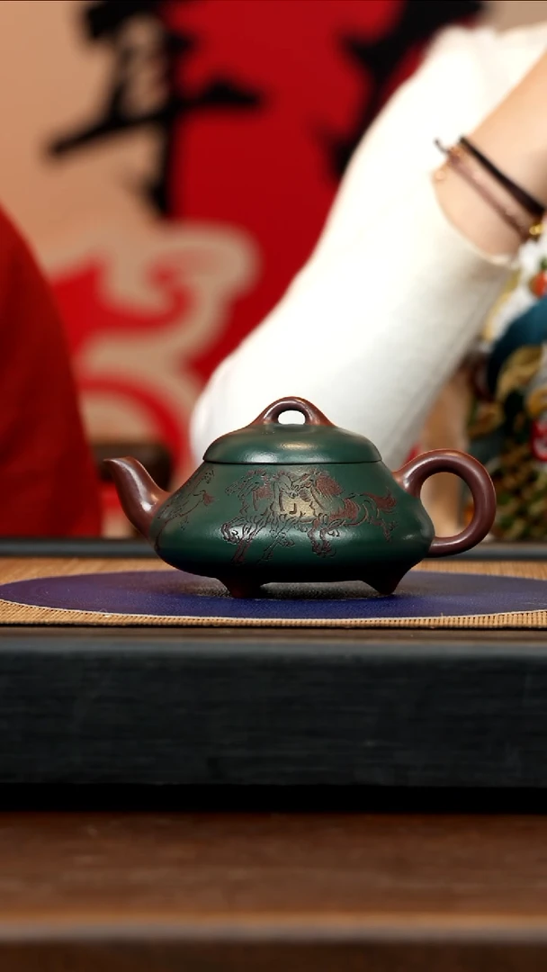 【闪购商品】紫砂茶壶HHH 双色 汉棠石瓢