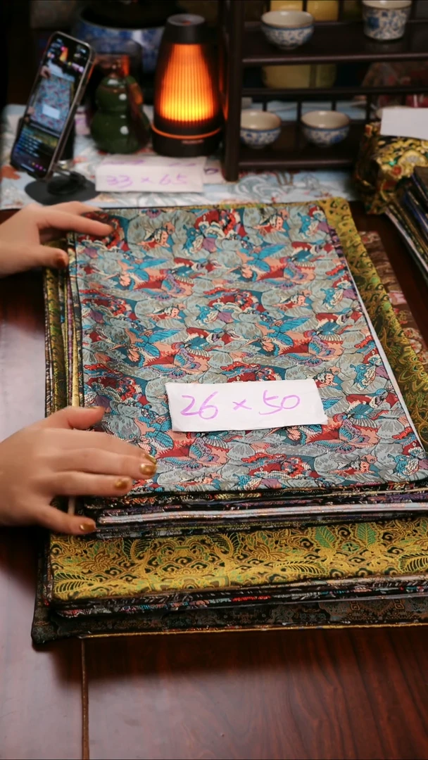 【福利琉璃浅梦双面】中国风干泡织锦茶席26*50