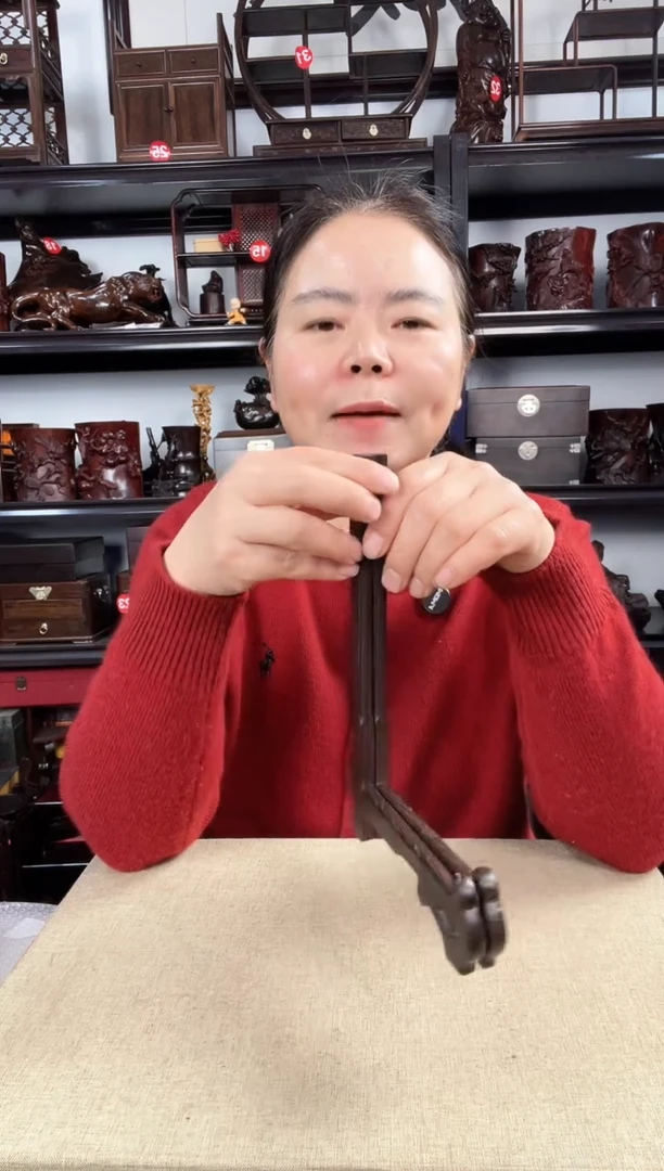 木瑕疵盘架老李红木工艺品