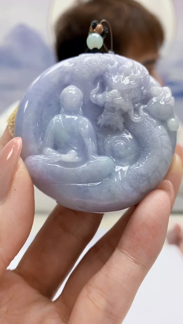 定制翡翠未镶嵌4868MM-毛货挂件66