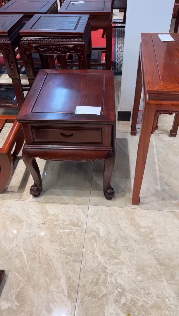 红酸枝木类家具福利款微瑕非酸角几50*60