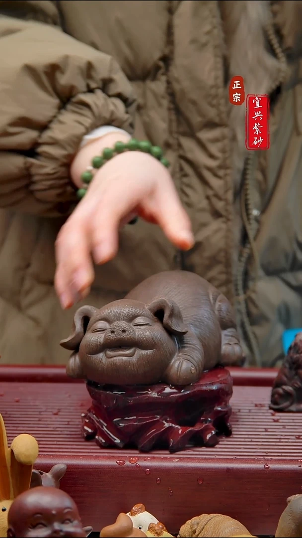 紫砂茶宠宜兴紫砂茶宠摆件