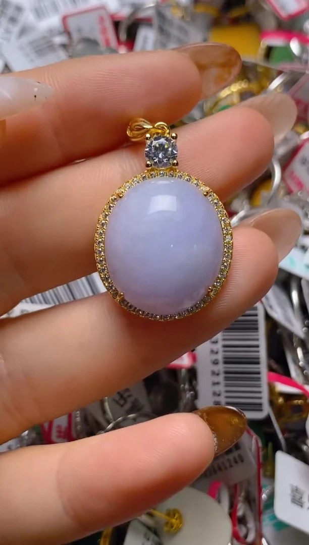 银S925镶嵌戒指翡翠百内无证书