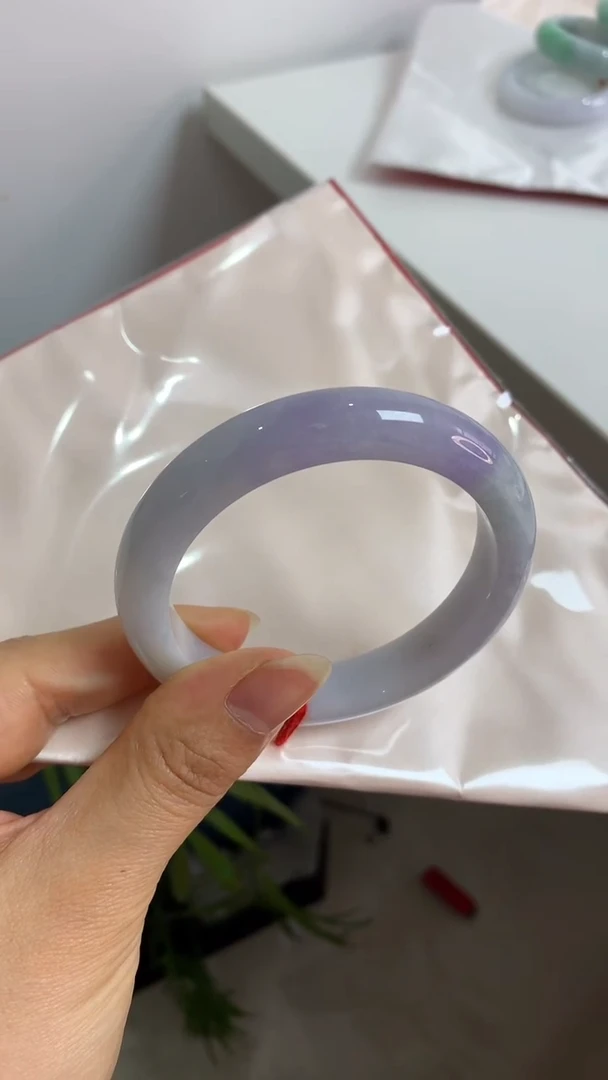 未镶嵌手镯翡翠56.8紫色