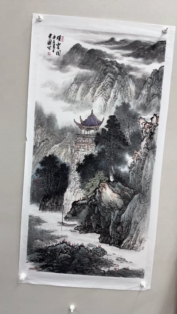 国画王东圃-国画山水8平尺