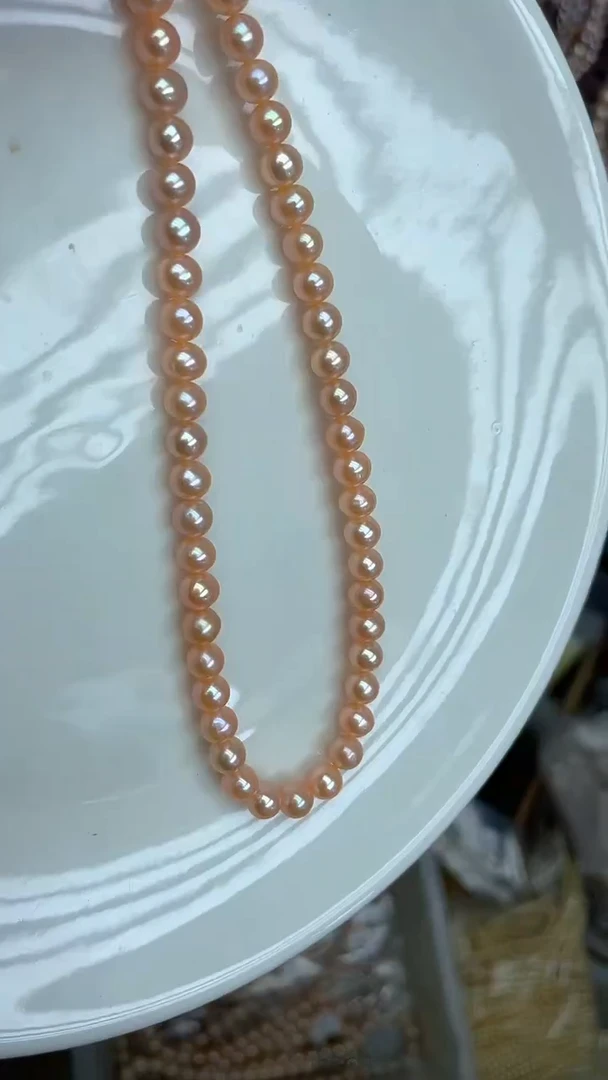 （无) 5-6mm国红项链