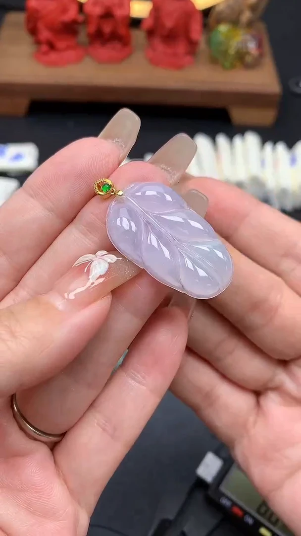 【闪购商品】翡翠吊坠(不含链)18K金镶嵌MS150227