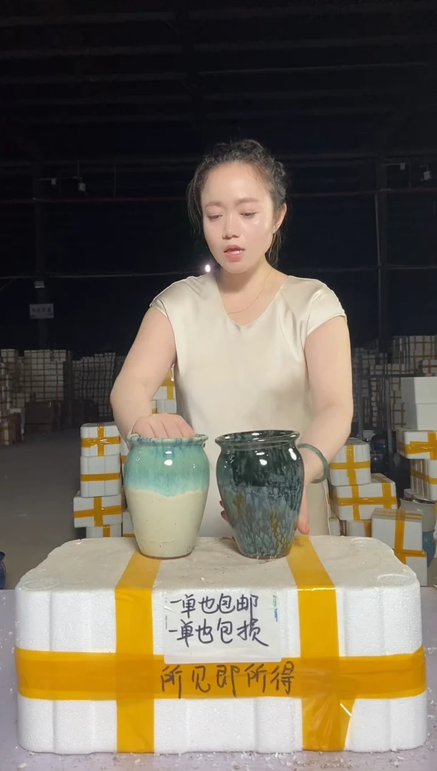 宜兴紫砂粗陶花盆12/16