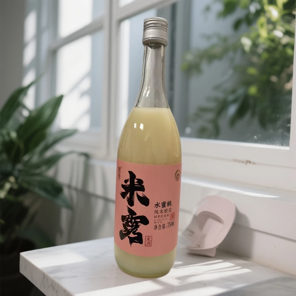 【保质期26.6.17】姑芳纯米酿造米露蜜桃*2瓶