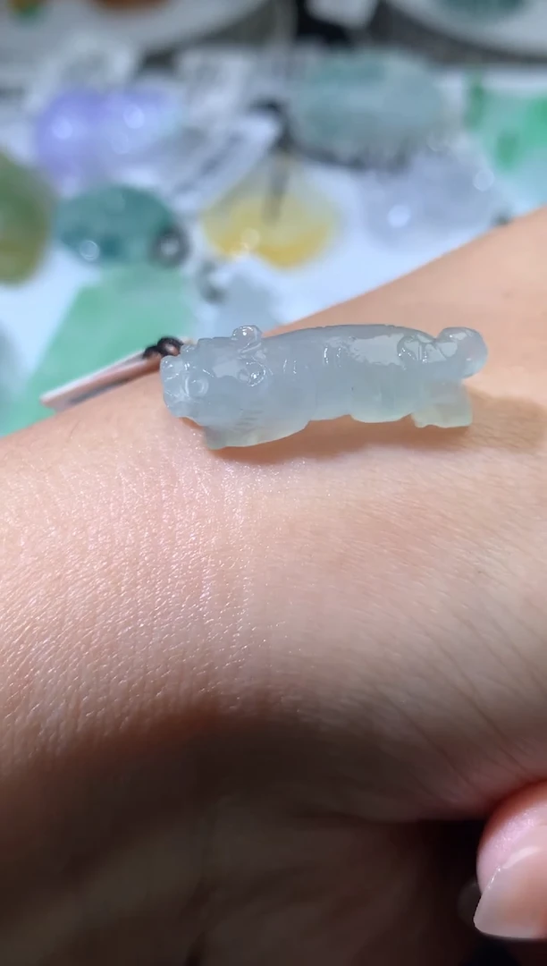 未镶嵌定制翡翠毛货 23*7.3*6.9