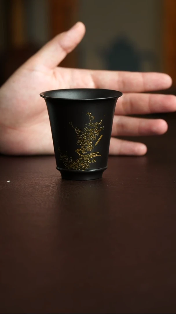 茶杯紫砂53号宜兴原矿紫砂作品