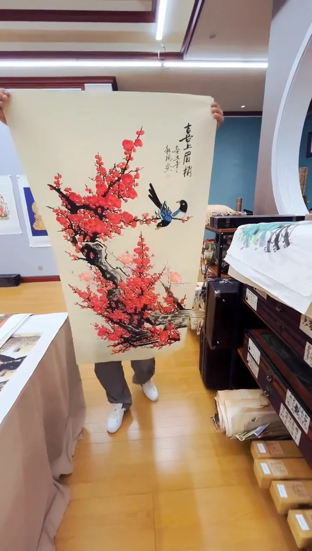 国画凌霄甄选国画作品zhb梅花