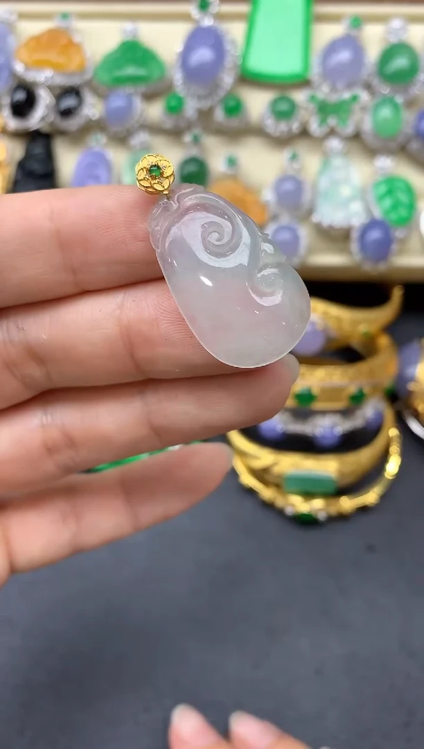 【闪购商品】翡翠颈饰18K金镶嵌122-中国好珍宝